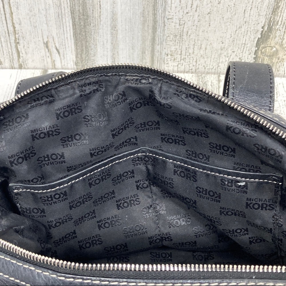 Michael Kors large black pebbled leather satchel - Picture 12 of 14